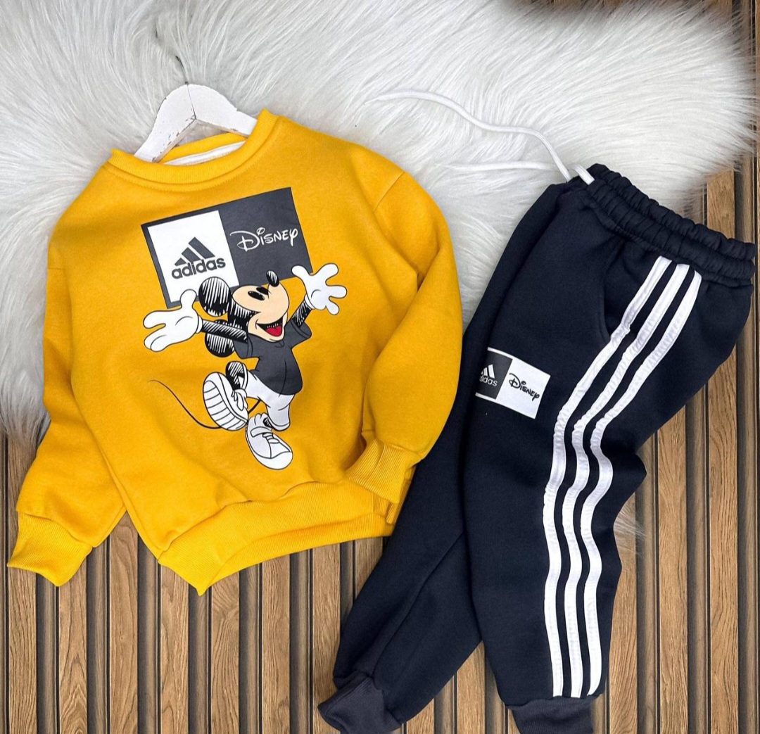 Sarı Adidas Eşofman Takımı (Şardonlu)